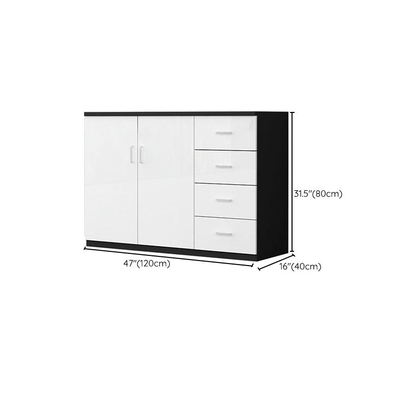 Gabinetto del file scandinavo Telaio in legno Gabinetto laterale per ufficio