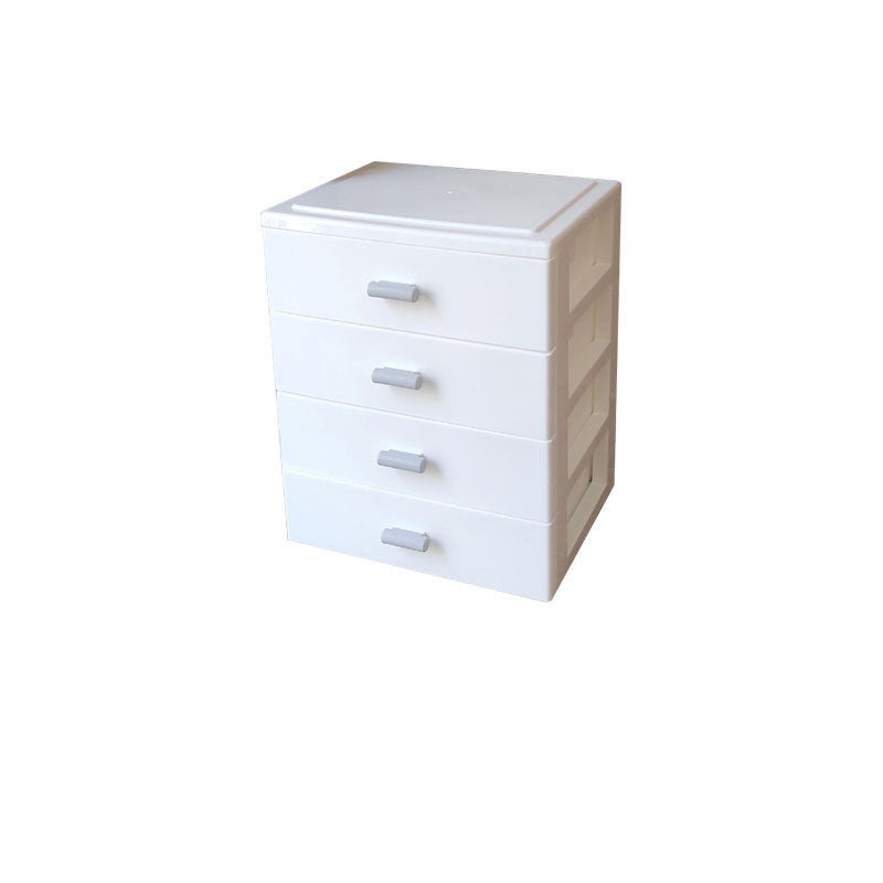 Modern Cabinet Solid Color Plastic Filing Cabinet for Home Office White 4 Clearhalo 'Filing Cabinets' 'filling_cabinets' 'furn' 'furn_filling_cabinets' 'Furniture' 'Office Furniture' 7033556