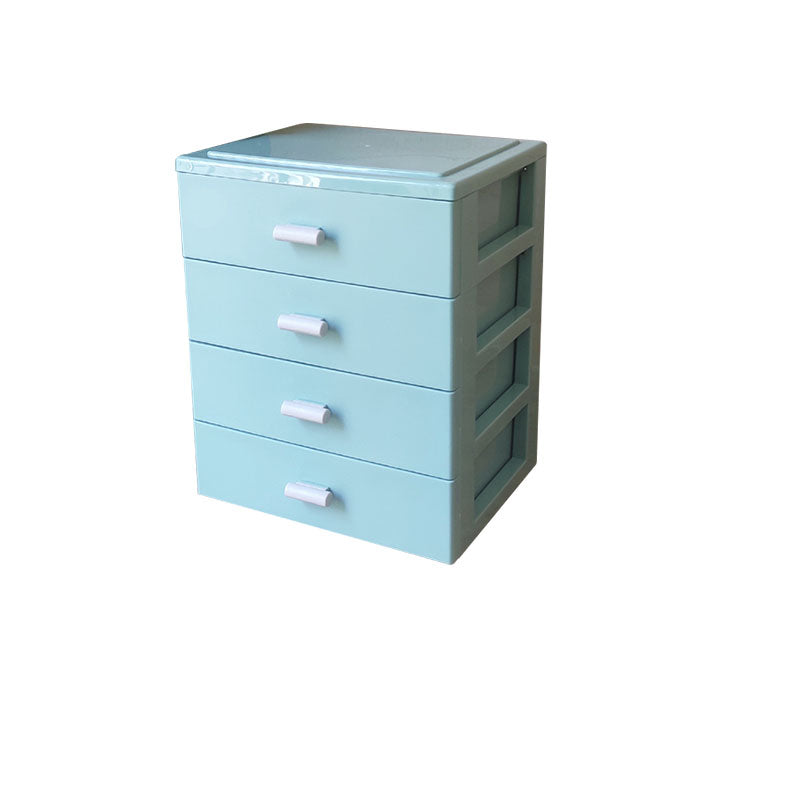 Modern Cabinet Solid Color Plastic Filing Cabinet for Home Office Green 4 Clearhalo 'Filing Cabinets' 'filling_cabinets' 'furn' 'furn_filling_cabinets' 'Furniture' 'Office Furniture' 7033559