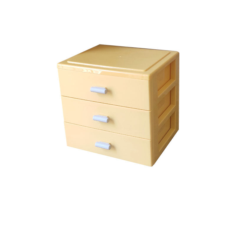 Modern Cabinet Solid Color Plastic Filing Cabinet for Home Office Yellow 3 Clearhalo 'Filing Cabinets' 'filling_cabinets' 'furn' 'furn_filling_cabinets' 'Furniture' 'Office Furniture' 7033561