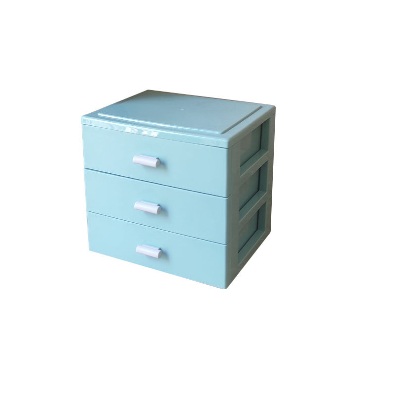 Modern Cabinet Solid Color Plastic Filing Cabinet for Home Office Green 3 Clearhalo 'Filing Cabinets' 'filling_cabinets' 'furn' 'furn_filling_cabinets' 'Furniture' 'Office Furniture' 7033565