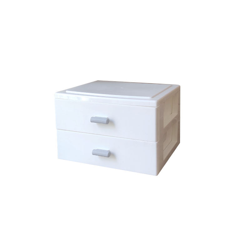 Modern Cabinet Solid Color Plastic Filing Cabinet for Home Office White 2 Clearhalo 'Filing Cabinets' 'filling_cabinets' 'furn' 'furn_filling_cabinets' 'Furniture' 'Office Furniture' 7033567