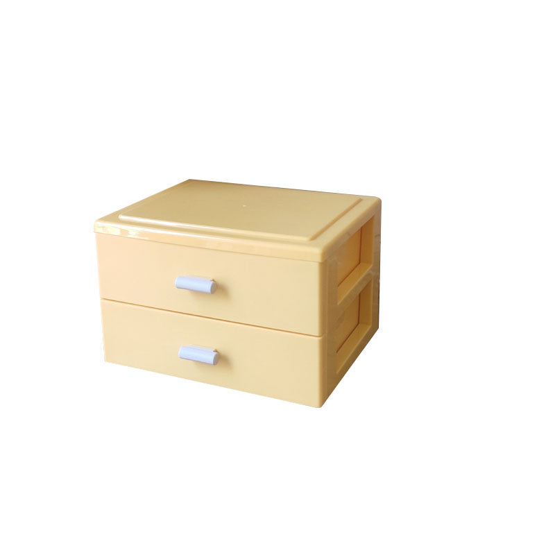 Modern Cabinet Solid Color Plastic Filing Cabinet for Home Office Yellow 2 Clearhalo 'Filing Cabinets' 'filling_cabinets' 'furn' 'furn_filling_cabinets' 'Furniture' 'Office Furniture' 7033569