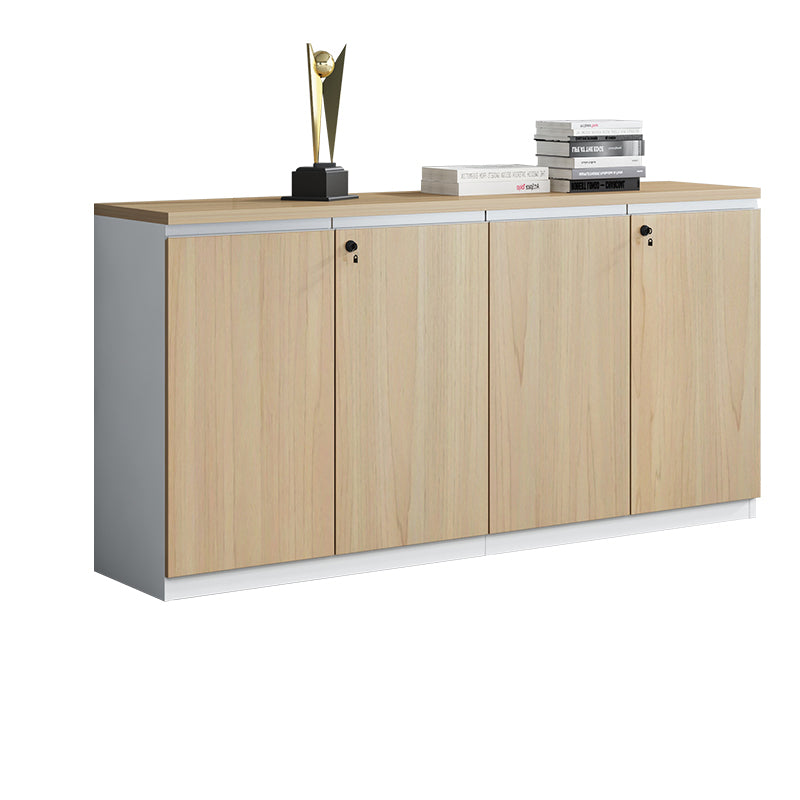 Archivo de madera de archivos laterales de estilo nórdico con almacenamiento de bloqueo