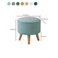 Solid Color Flannel Standard Stool Modern Style Simple Household Round Stool Clearhalo 'furn' 'furn_ottomans_poufs' 'Furniture' 'Living Room Furniture' 'Ottomans & Poufs' 'ottomans_poufs' 7034651