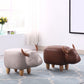 Leather Standard Stool Modern Style Simple Household Cow Stool Clearhalo 'furn' 'furn_ottomans_poufs' 'Furniture' 'Living Room Furniture' 'Ottomans & Poufs' 'ottomans_poufs' 7034655