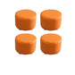 Leather Standard Stool Modern Style Simple Household Round Footstool Orange 4 Piece Set Clearhalo 'furn' 'furn_ottomans_poufs' 'Furniture' 'Living Room Furniture' 'Ottomans & Poufs' 'ottomans_poufs' 7034689