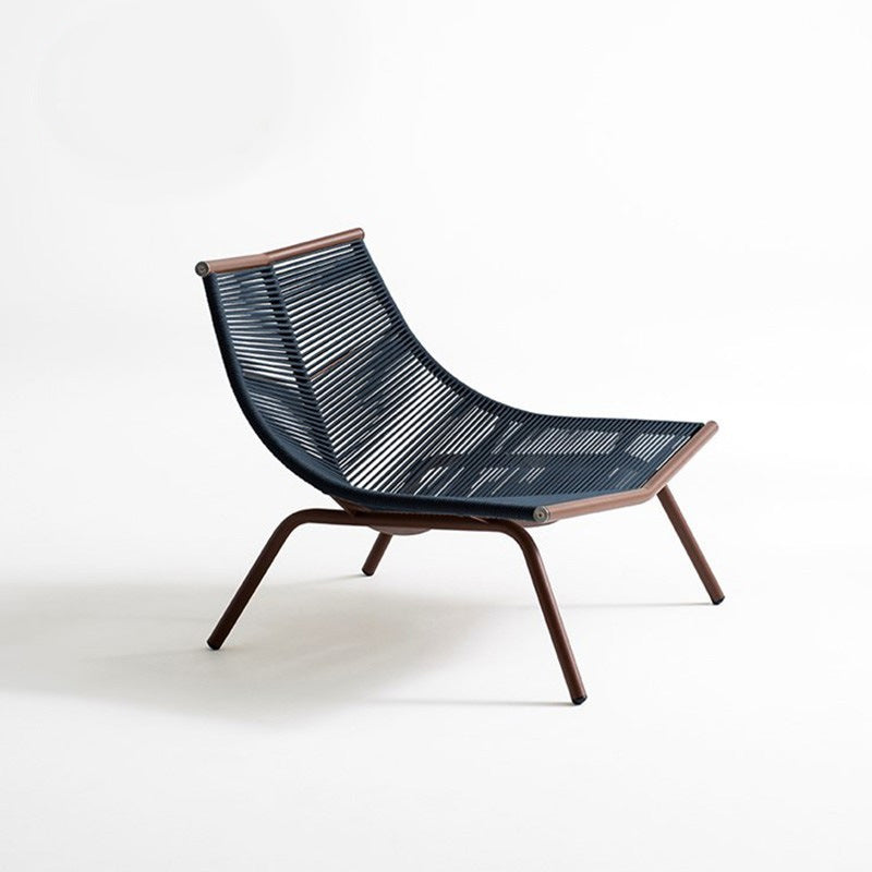 Contemporary Outdoor Rattan Rocking Chair Single Rocking Chair Dark Blue Clearhalo 'Chairs & Seating' 'furn' 'furn_rocking_chairs' 'Furniture' 'Living Room Furniture' 'Rocking Chairs' 'rocking_chairs' 7034719