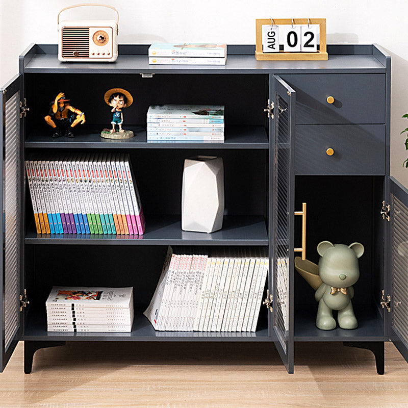 Modern Style Dining Server Acrylic Doors Dining Server in Gray Clearhalo 'buffet_sideboard' 'Buffets & Sideboards' 'furn' 'furn_buffet_sideboard' 'Furniture' 'Kitchen & Dining Furniture' 7034878