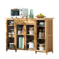 Sideboard di bambù moderno di vetro di vetro per uso della cucina