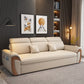 White Futon Sleeper Sofa Bed Pillow Included Convertible Sofas