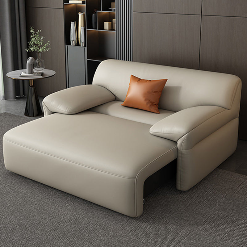41 "de ancho Sofá de cuero de sofá escandinavo de cuero Sofá para dormir