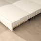 Kussen terug witte slaper bank gebonden lederen Scandinavisch futon bank bed
