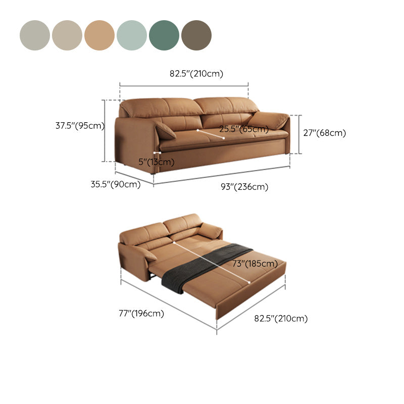 Living Room Futon Sleeper Sofa Bed Modern Style Convertible Sofas with Storage Clearhalo 'furn' 'furn_futons' 'Furniture' 'Futons & Daybeds' 'Futons' 'Living Room Furniture' 7035591