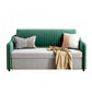 37" Wide Glam Sleeper Sofa Futon Foldable Pillow Included Sleeper Sofa Flannel Green Clearhalo 'furn' 'furn_futons' 'Furniture' 'Futons & Daybeds' 'Futons' 'Living Room Furniture' 7035602