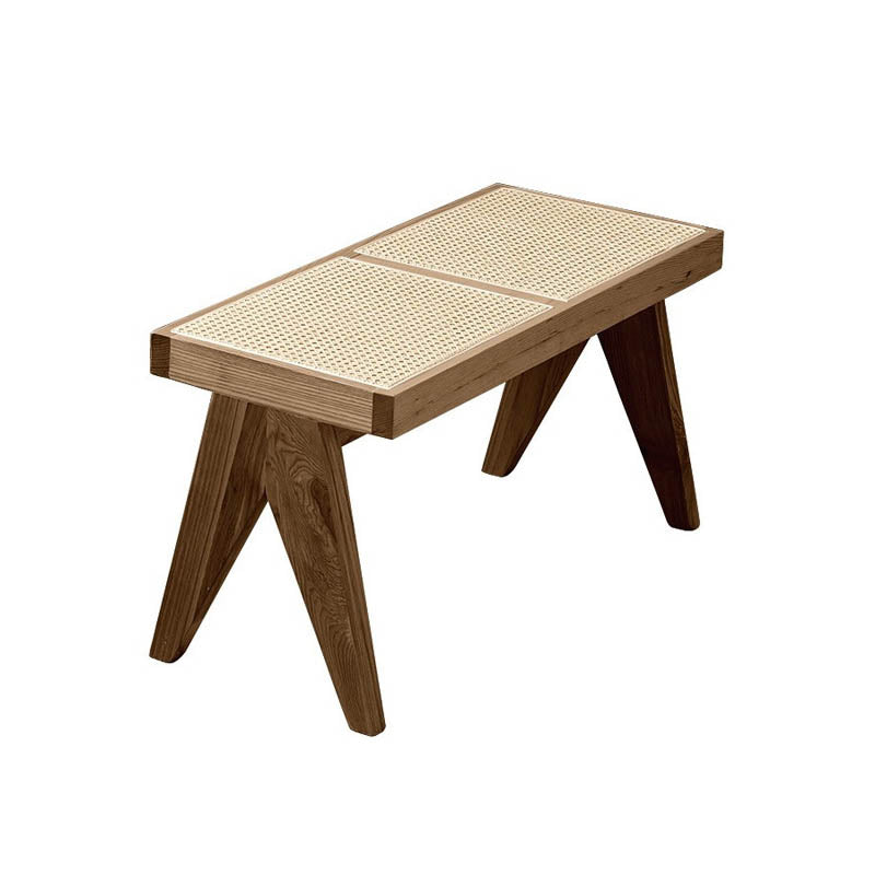 Entrada de rectángulo de asiento tropical y banco de dormitorio, 16 "W