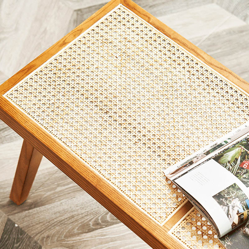 Entrada de rectángulo de asiento tropical y banco de dormitorio, 16 "W