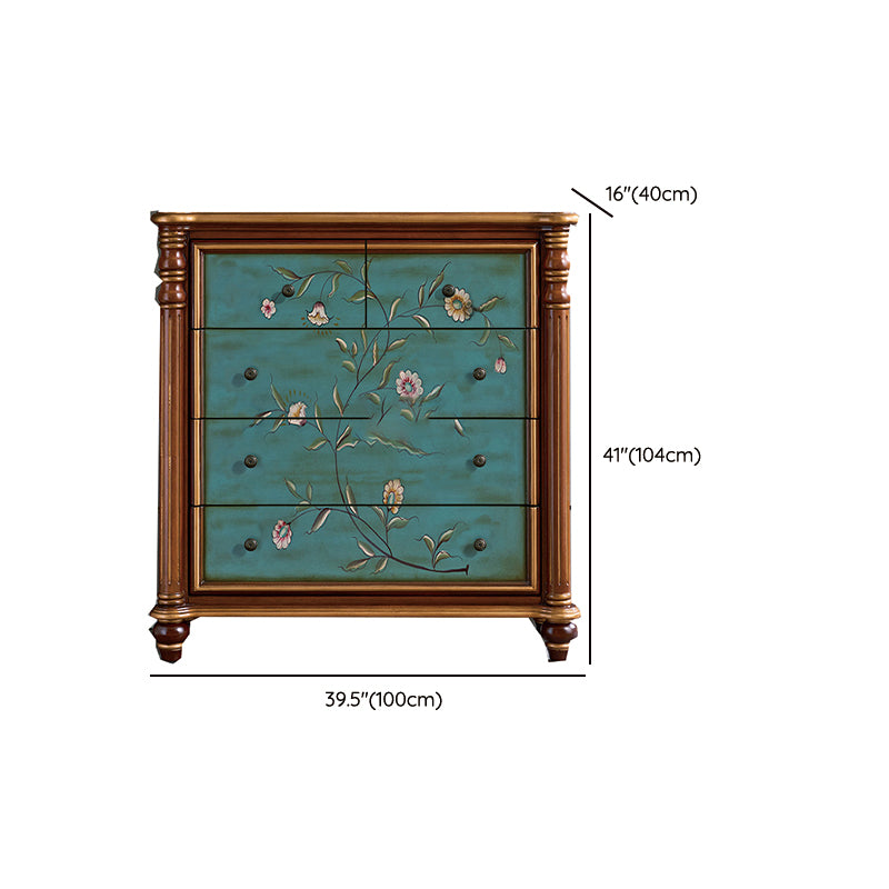 Traditional Storage Chest Dresser Solid Wood Dresser , 15.6 Inch W Clearhalo 'Bedroom Furniture' 'Dressers & Chests' 'dressers_chests' 'furn' 'furn_dressers_chests' 'Furniture' 7036162