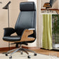 Modern Armless Office Chair Leather Adjustable Seat Height Desk Chair with Wheels Microfiber Leather 1 Piece High-Back (Over 22 in.) Clearhalo 'furn' 'furn_office_chair' 'Furniture' 'Office Chairs' 'Office Furniture' 'office_chair' 7036204