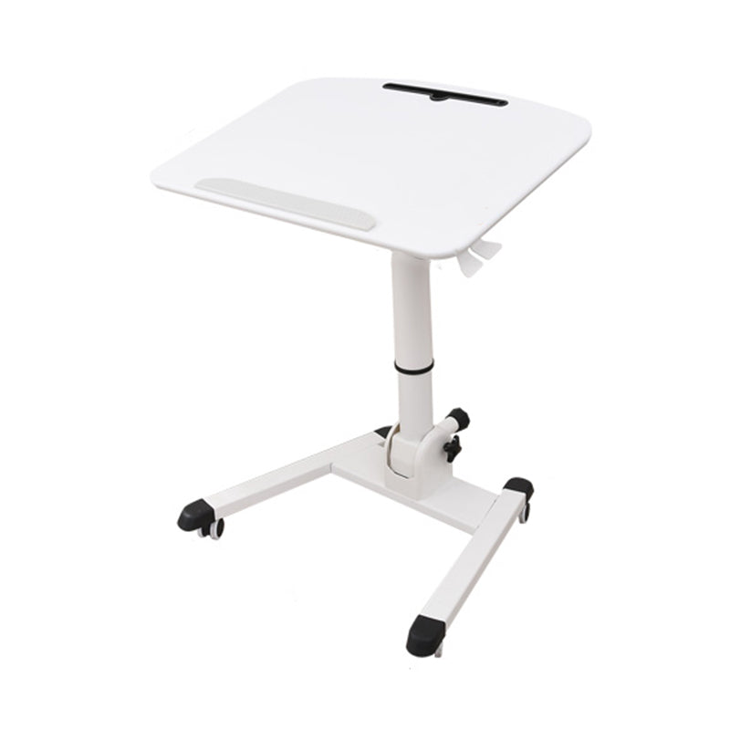 Escritorio de escritura de madera de la mesa de laptop de forma rectangular en forma de naturaleza en natural/blanco/marrón