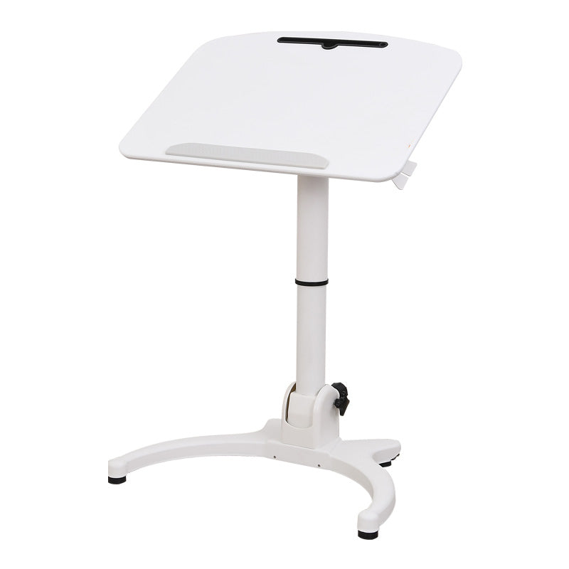 Escritorio de escritura de madera de la mesa de laptop de forma rectangular en forma de naturaleza en natural/blanco/marrón