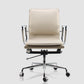 Modern Fixed Arms Chair Leather Adjustable Seat Height Desk Chair with Wheels Clearhalo 'furn' 'furn_office_chair' 'Furniture' 'Office Chairs' 'Office Furniture' 'office_chair' 7037165