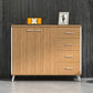 Armadio in legno di archiviazione laterale in stile scandinavo per home office