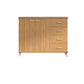 Armadio in legno di archiviazione laterale in stile scandinavo per home office