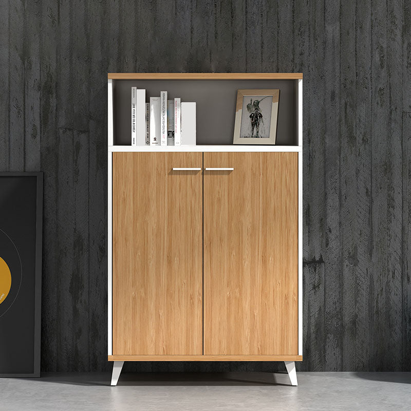 Armadio in legno di archiviazione laterale in stile scandinavo per home office