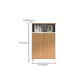 Armadio in legno di archiviazione laterale in stile scandinavo per home office
