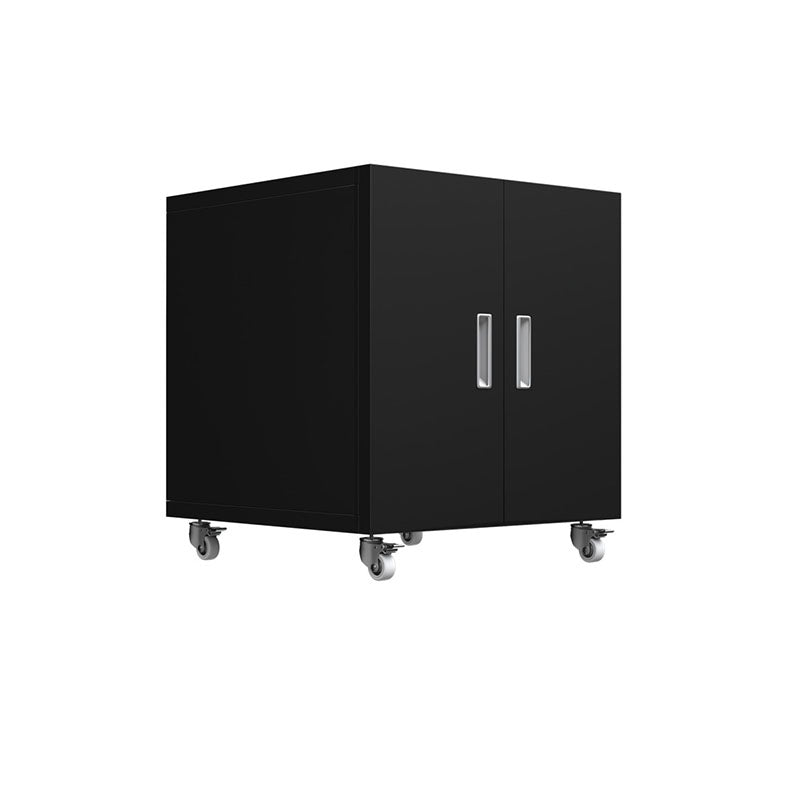 Archivos contemporáneos Archives laterales de marco de metal en la oficina de ruedas