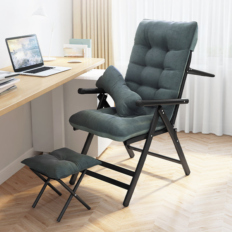 Polyester Blend Standard Recliner met getufte achterste maniaal-push back-recliner