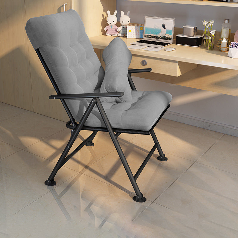 Polyester Blend Standard Recliner met getufte achterste maniaal-push back-recliner