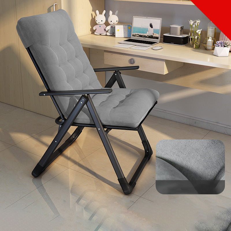 Polyester Blend Standard Recliner met getufte achterste maniaal-push back-recliner