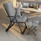 Polyester Blend Standard Recliner met getufte achterste maniaal-push back-recliner