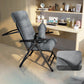 Polyester Blend Standard Recliner met getufte achterste maniaal-push back-recliner