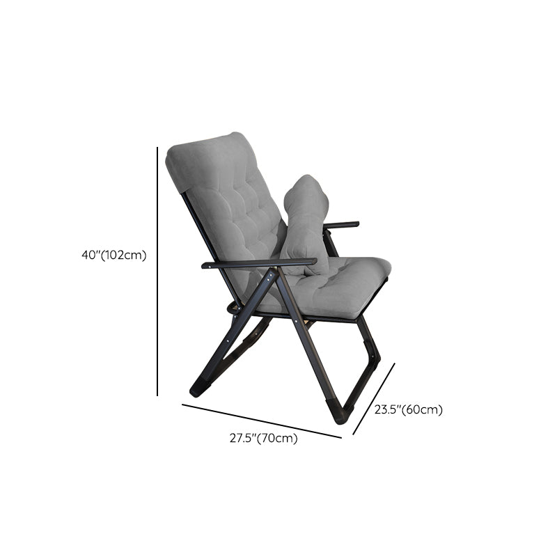 Polyester Blend Standard Recliner met getufte achterste maniaal-push back-recliner