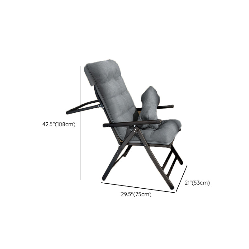Polyester Blend Standard Recliner met getufte achterste maniaal-push back-recliner