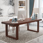 Contemporary Office Desk Solid Wood Antique Finish Computer Desk