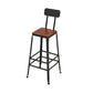 Industrial Rectangle Pub Table Set 1/4/6/7 Pieces Solid Wood Bar Set for Indoor