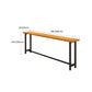 Industrial Rectangle Pub Table Set 1/4/6/7 Pieces Solid Wood Bar Set for Indoor