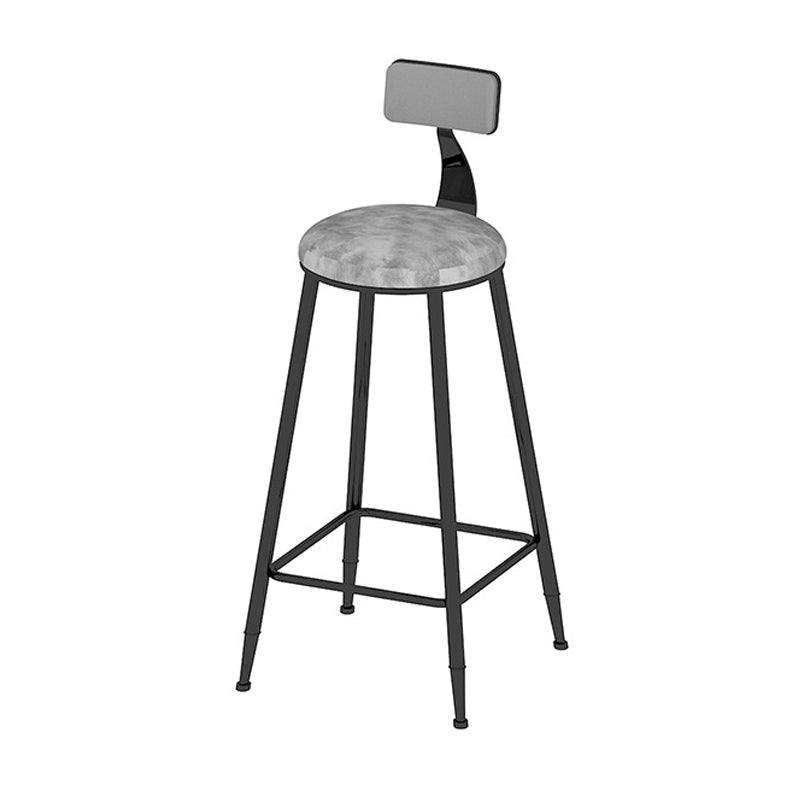 Glam Style Pub Table Set 1/3 Pieces Stone Counter Height Set for Dining Room Light-Grey 30"H Stool (Single) Clearhalo 'Bar Furniture' 'furn' 'furn_home_bar_bar_sets' 'Furniture' 'Home Bars & Bar Sets' 'home_bar_bar_sets' 'Kitchen & Dining Furniture' 7038787