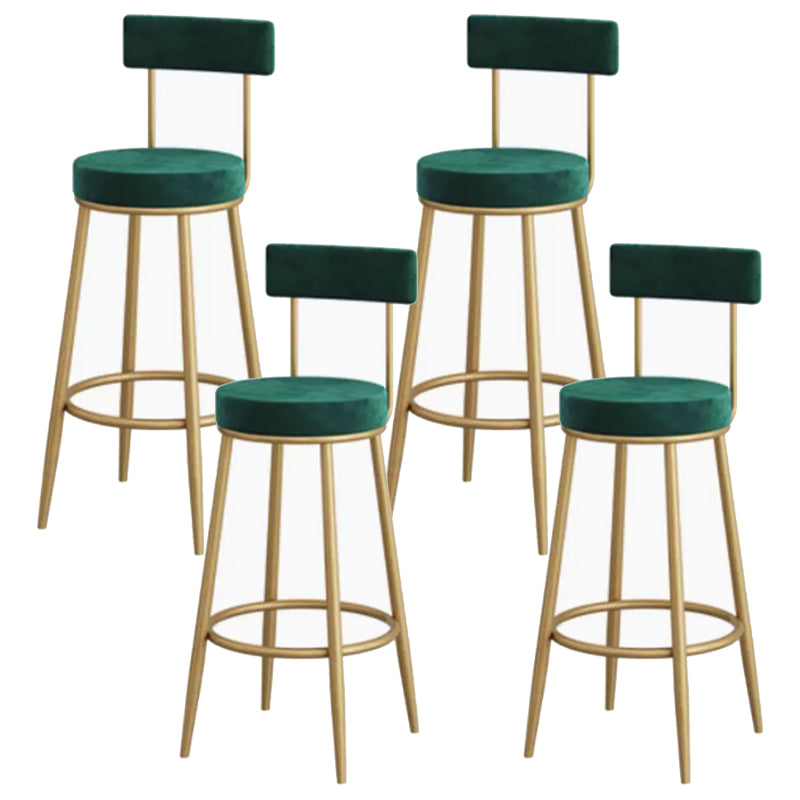 Modern Bar Table Set 1/3/4 Pieces Stone Counter Table with Upholstered Stools Light Green 29.5"H Stool (Set of 4) Clearhalo 'Bar Furniture' 'furn' 'furn_home_bar_bar_sets' 'Furniture' 'Home Bars & Bar Sets' 'home_bar_bar_sets' 'Kitchen & Dining Furniture' 7038844