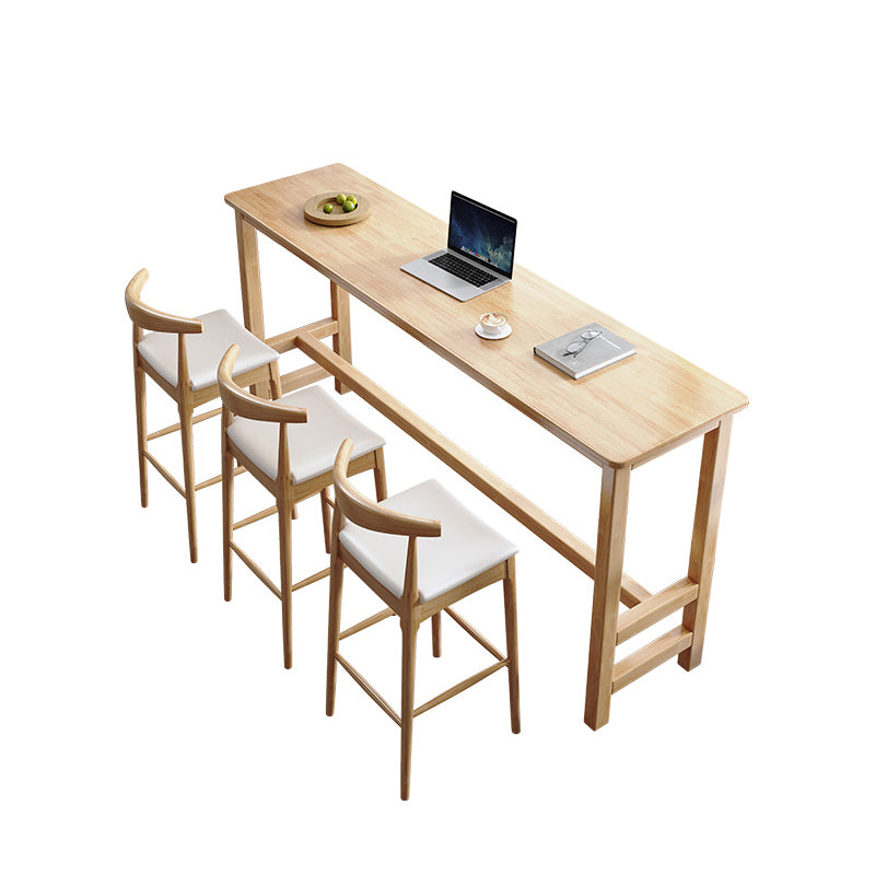 Set da pranzo da pub da 1/4/7 pezzi Set da tavolo da pub moderno in legno massello