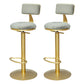 Juego de mesa de pub moderno, mesa de bar de piedra de 1/2/3 piezas con taburetes ajustables