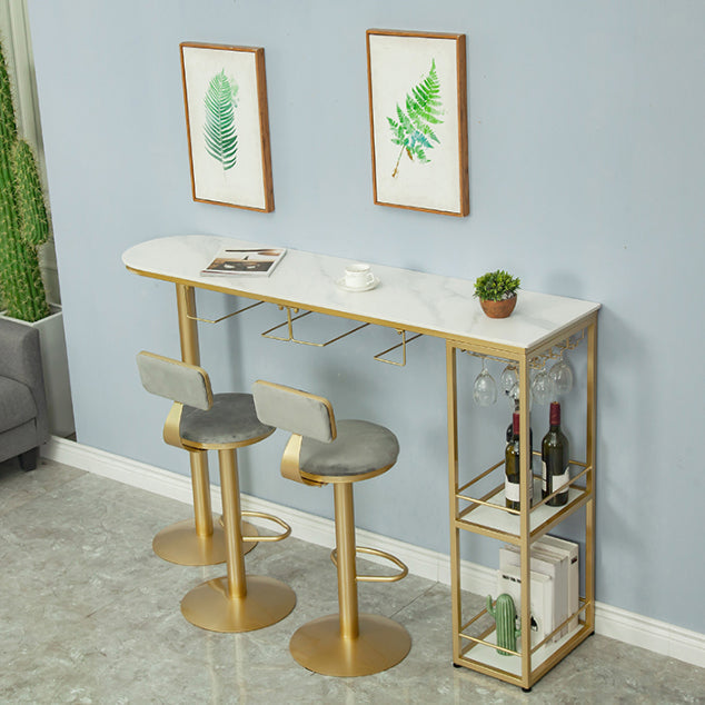 Juego de mesa de pub moderno, mesa de bar de piedra de 1/2/3 piezas con taburetes ajustables