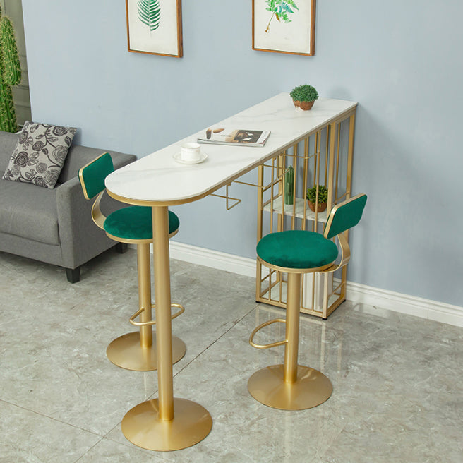 Juego de mesa de pub moderno, mesa de bar de piedra de 1/2/3 piezas con taburetes ajustables