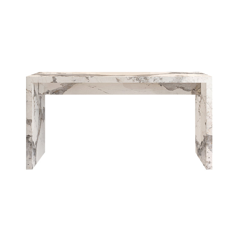 Modern Style Bar Table Set 1/3/4/5 Pieces Rectangle Stone Pub Table Set Gold 70.9"L x 23.6"W Clearhalo 'Bar Furniture' 'furn' 'furn_home_bar_bar_sets' 'Furniture' 'Home Bars & Bar Sets' 'home_bar_bar_sets' 'Kitchen & Dining Furniture' 7038921