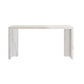 Modern Style Bar Table Set 1/3/4/5 Pieces Rectangle Stone Pub Table Set Light White 71"L x 24"W Clearhalo 'Bar Furniture' 'furn' 'furn_home_bar_bar_sets' 'Furniture' 'Home Bars & Bar Sets' 'home_bar_bar_sets' 'Kitchen & Dining Furniture' 7038922