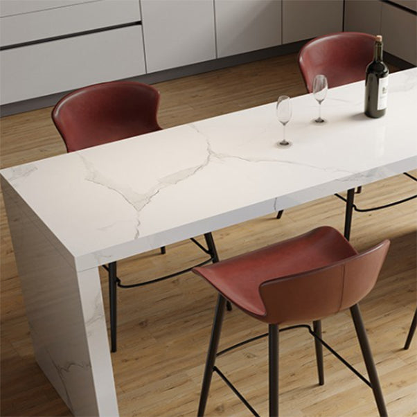 Modern Style Bar Table Set 1/3/4/5 Pieces Rectangle Stone Pub Table Set Clearhalo 'Bar Furniture' 'furn' 'furn_home_bar_bar_sets' 'Furniture' 'Home Bars & Bar Sets' 'home_bar_bar_sets' 'Kitchen & Dining Furniture' 7038925